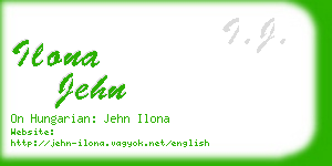 ilona jehn business card